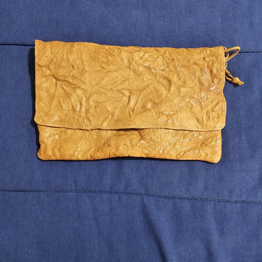 Genuine leather clutch